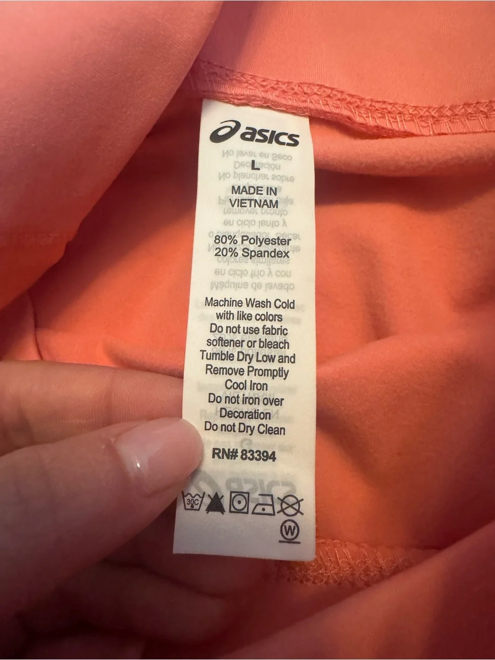 ASICS Coral Pink Two Piece Set - Picture 4 of 4